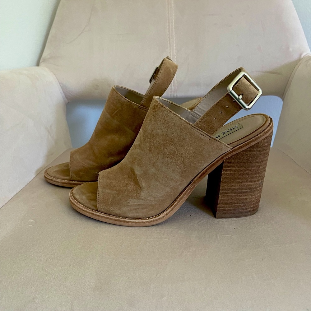 Steve Madden Lanto Suede Block Heels